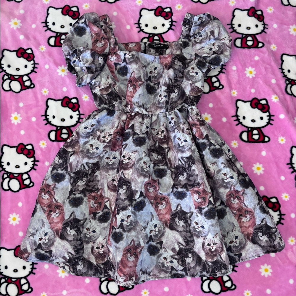 SHEIN Mod cat dress